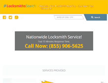 Tablet Screenshot of locksmiths-search.com